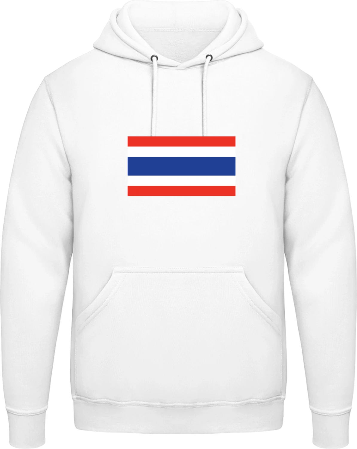 Thailand Flag - Arctic white AWDis man hoodie - Front