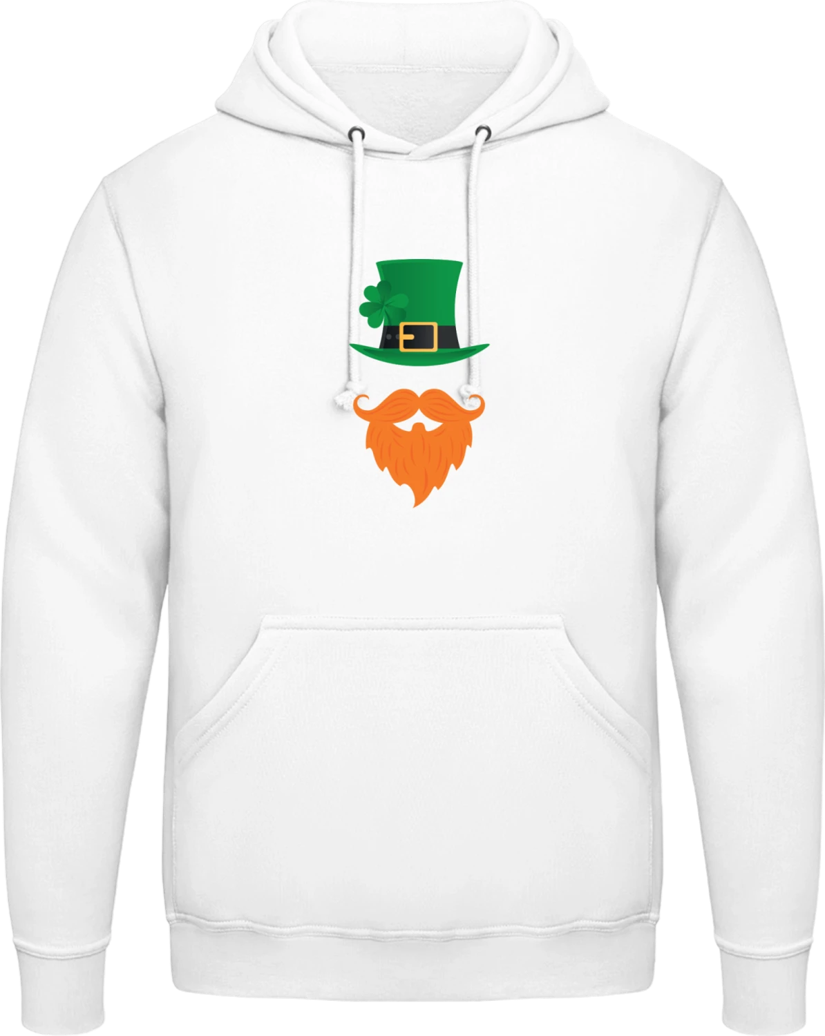 Gnome Outfit - Arctic white AWDis man hoodie - Front