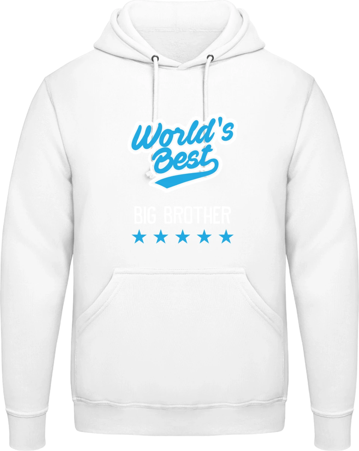 World's Best Big Brother - Arctic white AWDis man hoodie - Front