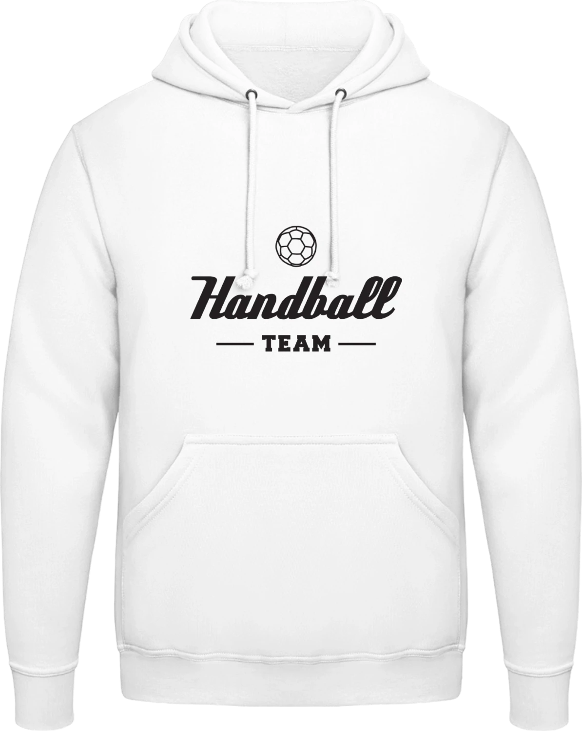 Handball Team - Arctic white AWDis man hoodie - Front