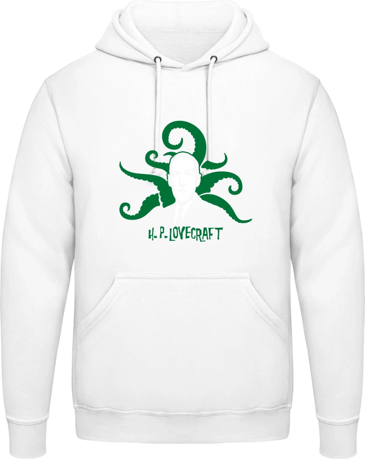 Lovecraft - Arctic white AWDis man hoodie - Front