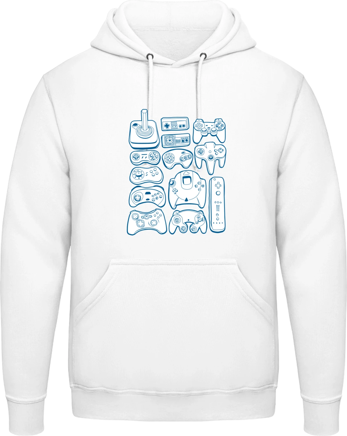 Video Game - Arctic white AWDis man hoodie - Front