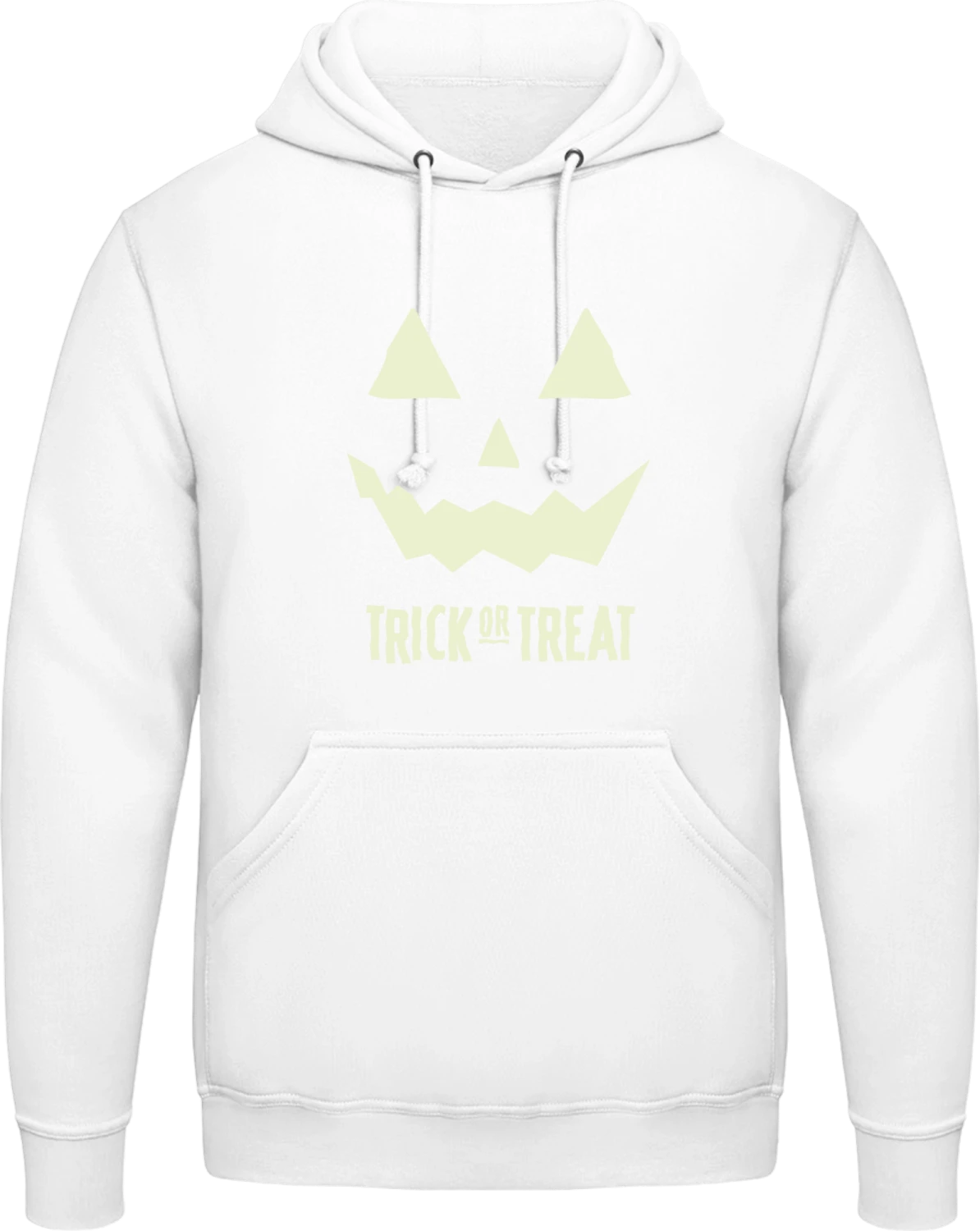 Halloween Trick Or Treat - Arctic white AWDis man hoodie - Front