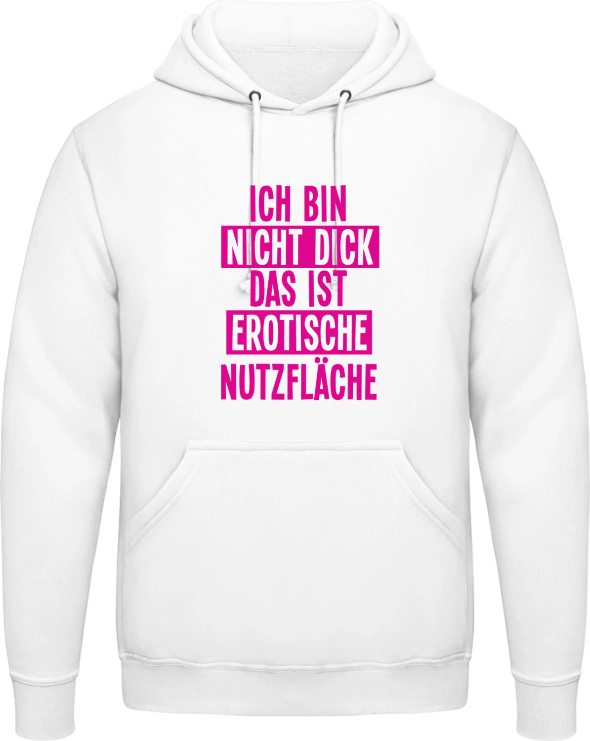 Erotische Nutzfläche - Arctic white AWDis man hoodie - Front