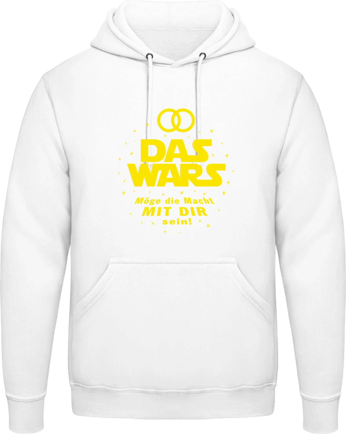 Das Wars - Singleleben - Arctic white AWDis man hoodie - Front