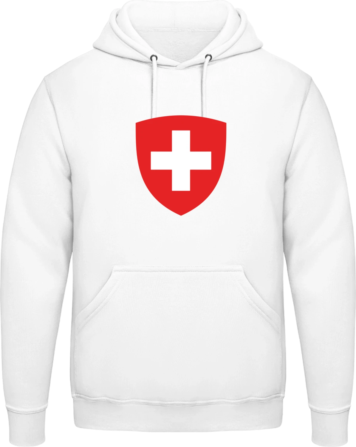 Switzerland Coat of Arms - Arctic white AWDis man hoodie - Front