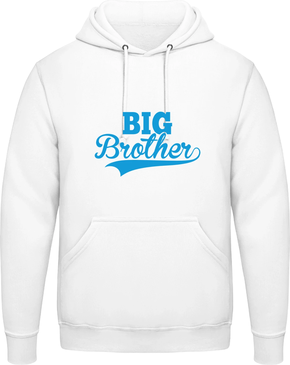 Big Brother Vintage - Arctic white AWDis man hoodie - Front