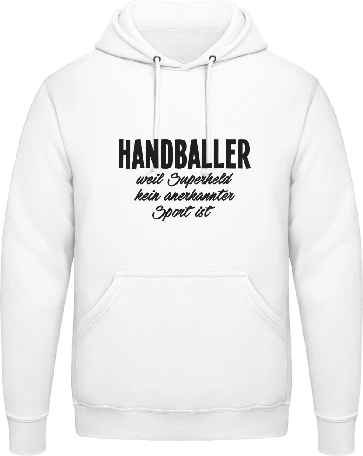 Handballer - Arctic white AWDis man hoodie - Front