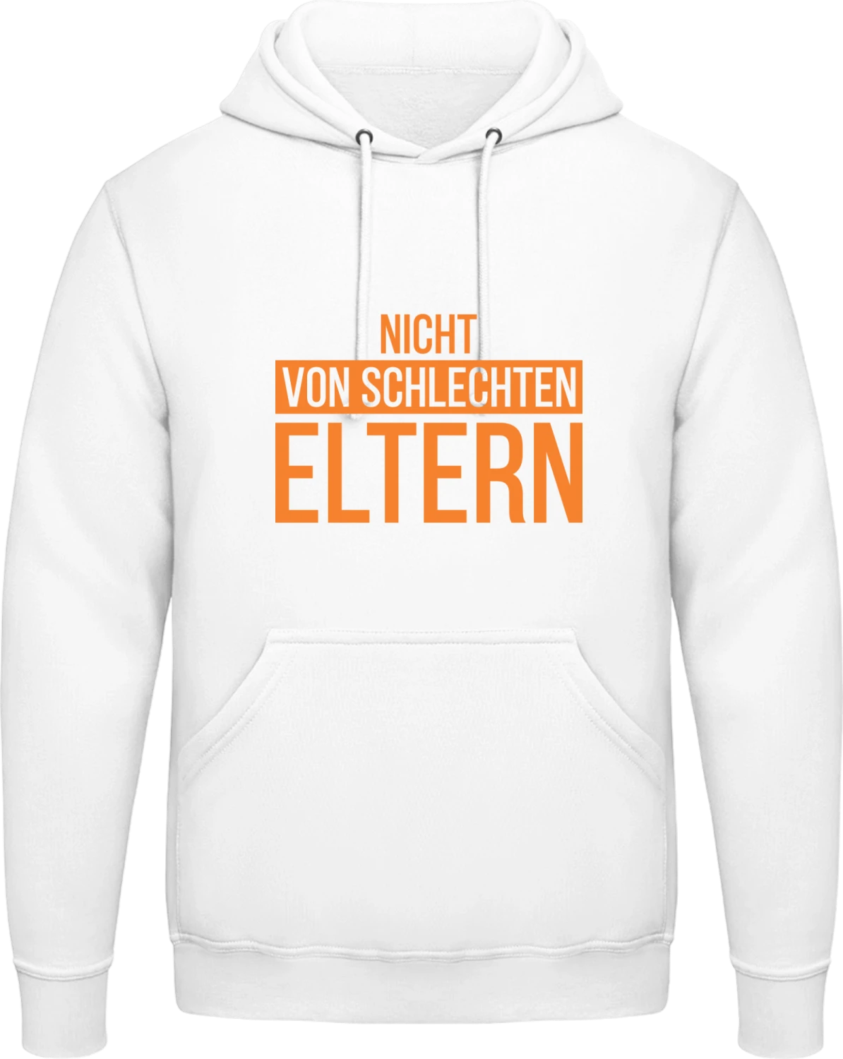 Nicht von schlechten Eltern - Arctic white AWDis man hoodie - Front