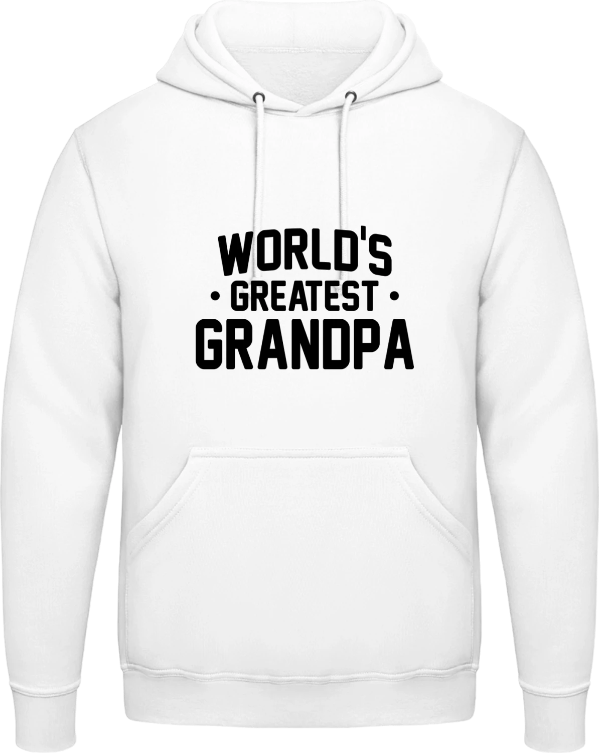 Wolrd's Greatest Grandpa - Arctic white AWDis man hoodie - Front