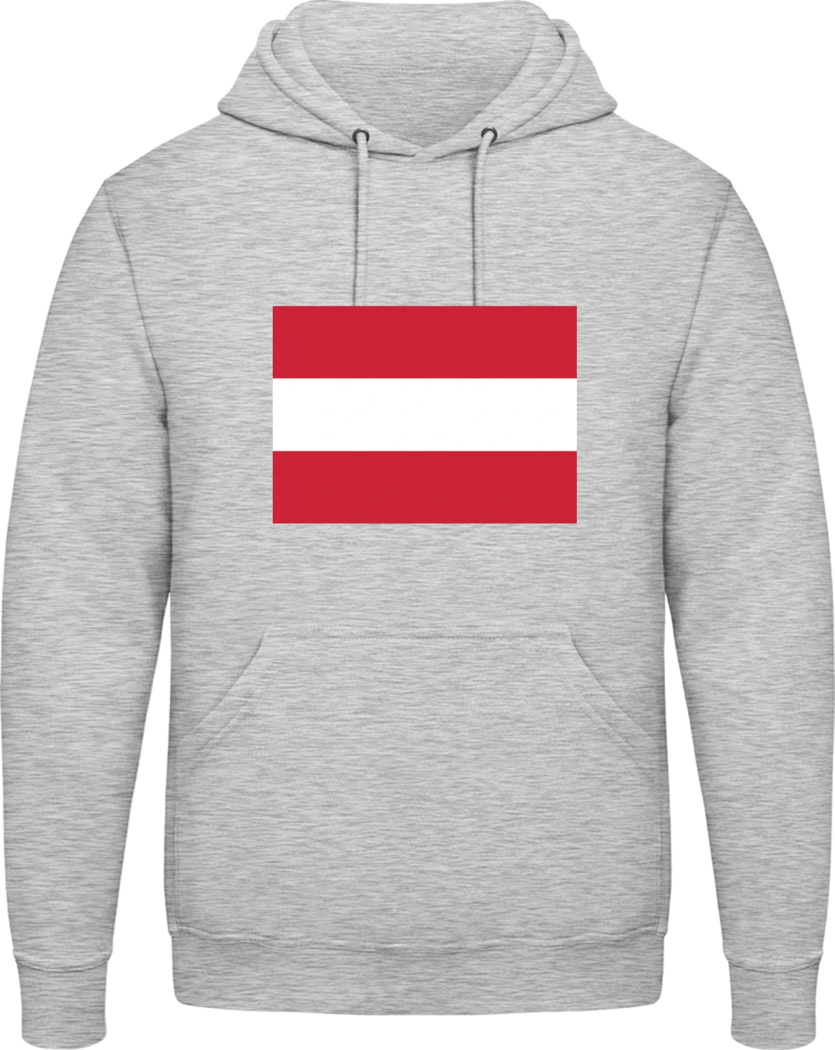 Austria Flag - Front_Heather Grey