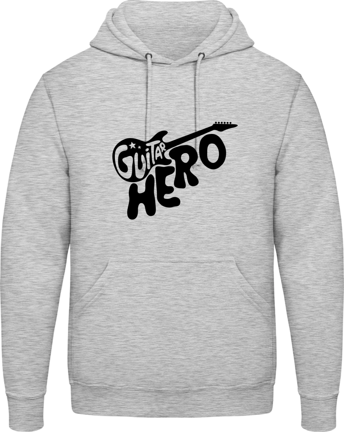 Guitar Hero Logo - Front_Heather Grey