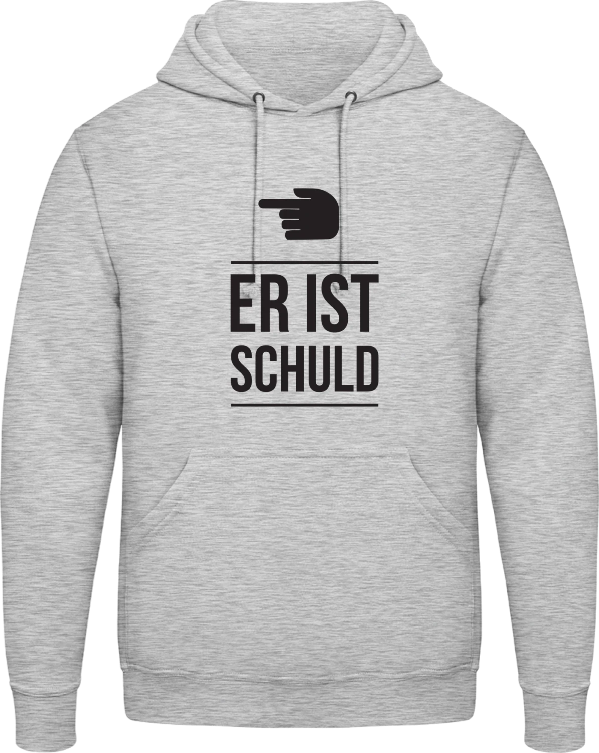 Er ist schuld - Front_Heather Grey