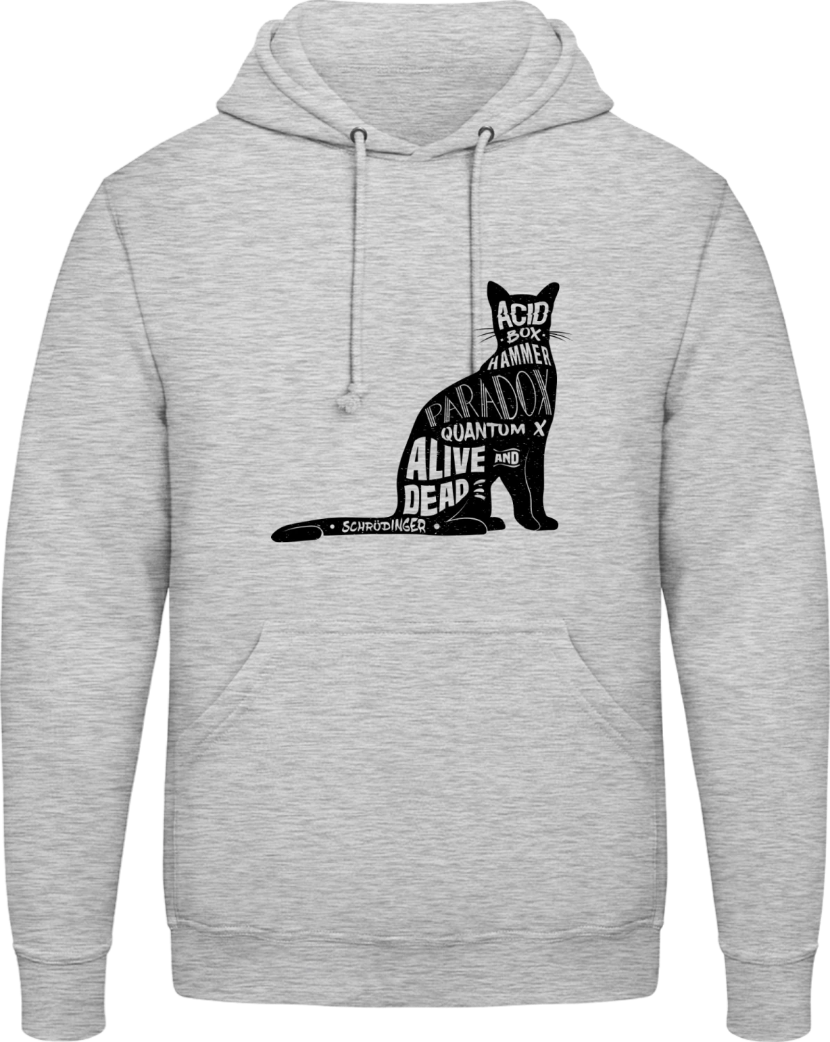 Alive And Dead Schrödinger's Cat - Front_Heather Grey