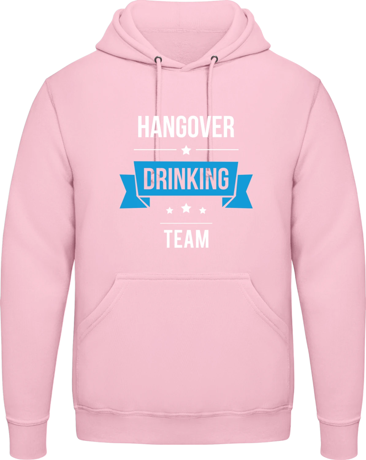 Hangover Drinking Team - Baby pink AWDis man hoodie - Front