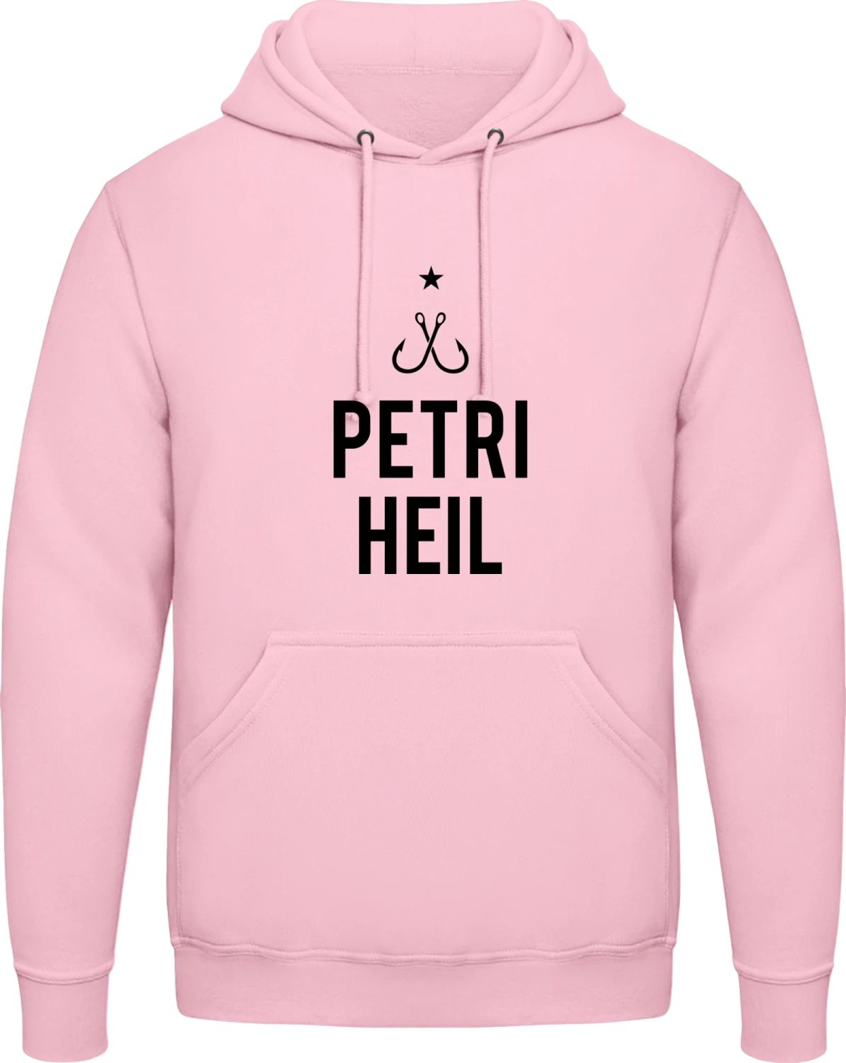 Petri Heil - Baby pink AWDis man hoodie - Front