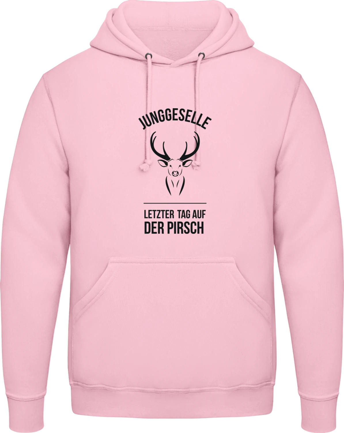 Letzter Tag auf der Pirsch - Baby pink AWDis man hoodie - Front