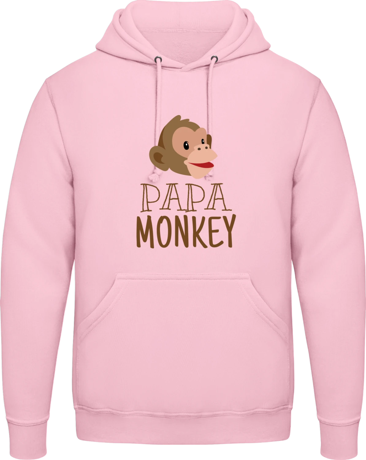 Kokain - Baby pink AWDis man hoodie - Front