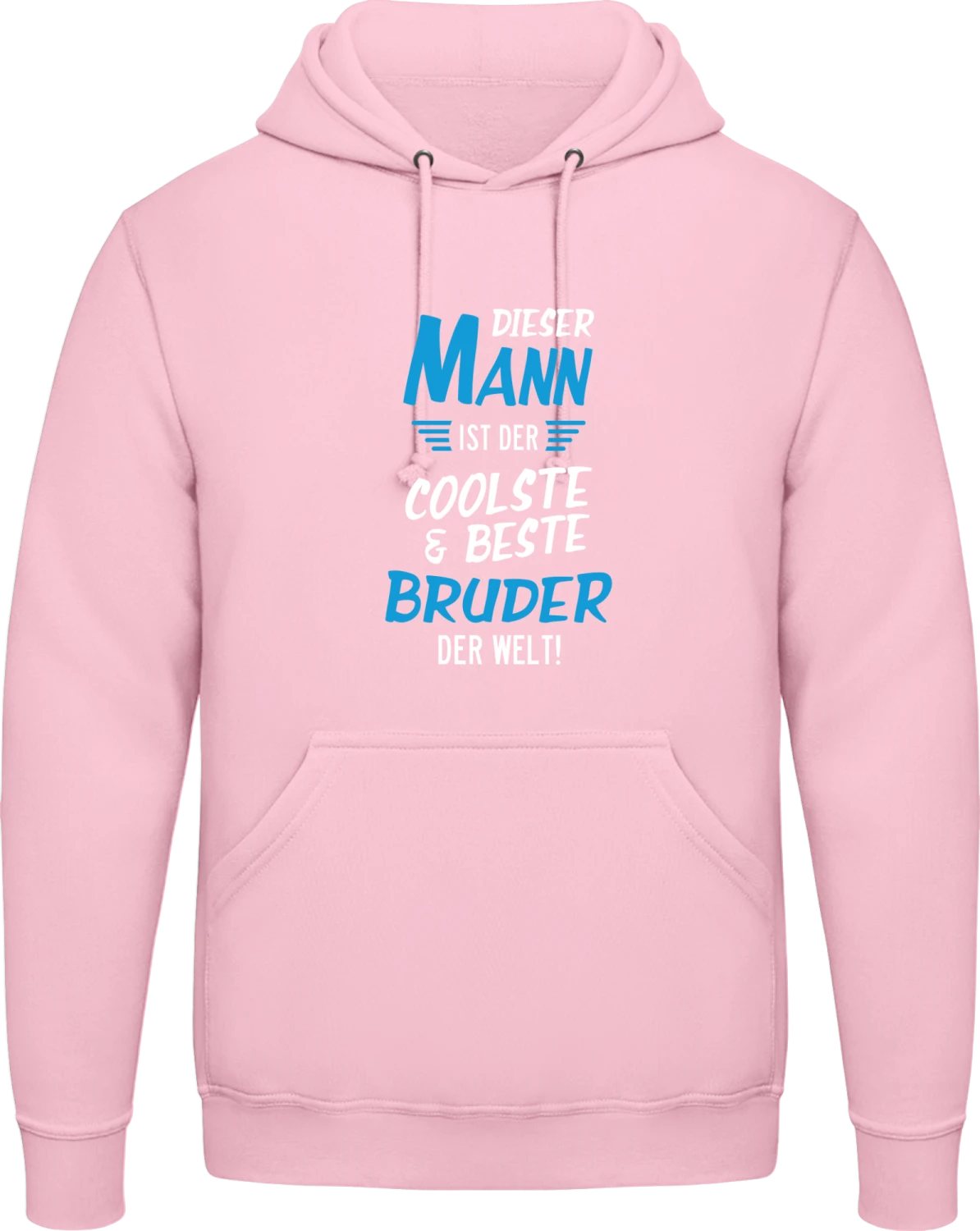 Dieser Mann ist der coolste & beste Bruder der Welt! - Baby pink AWDis man hoodie - Front