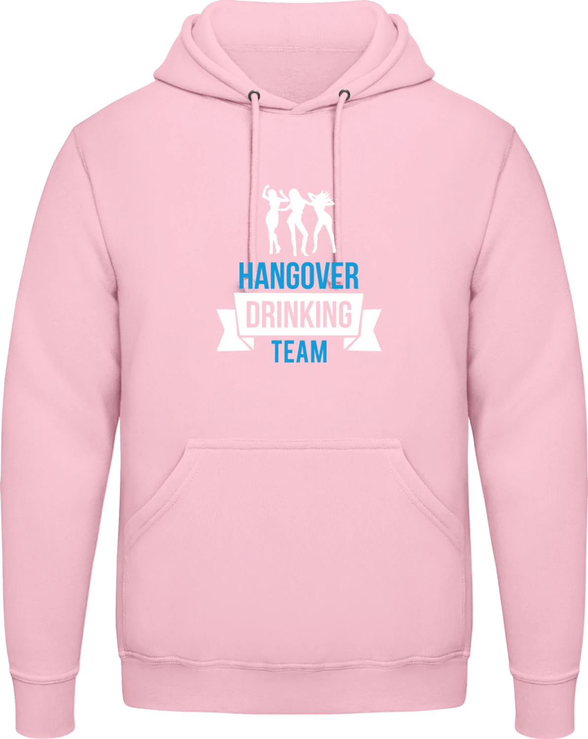 Girls Hangover Drinking Team - Baby pink AWDis man hoodie - Front