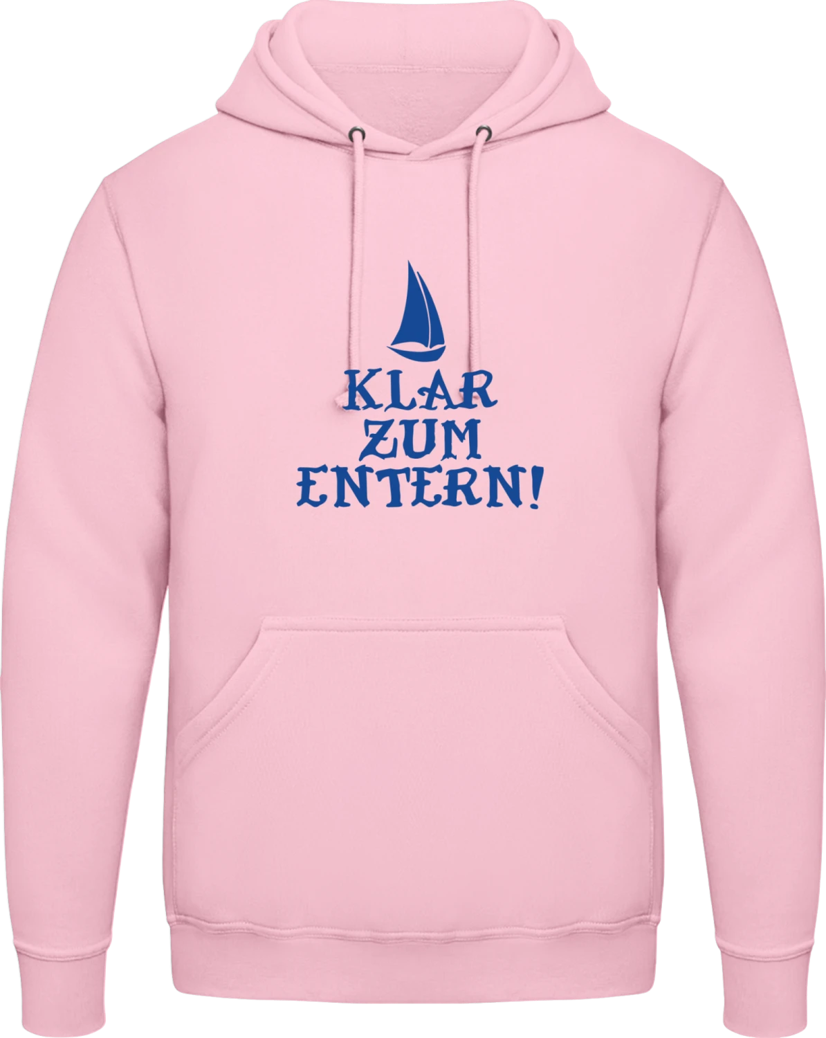 Klar zum Entern - Baby pink AWDis man hoodie - Front