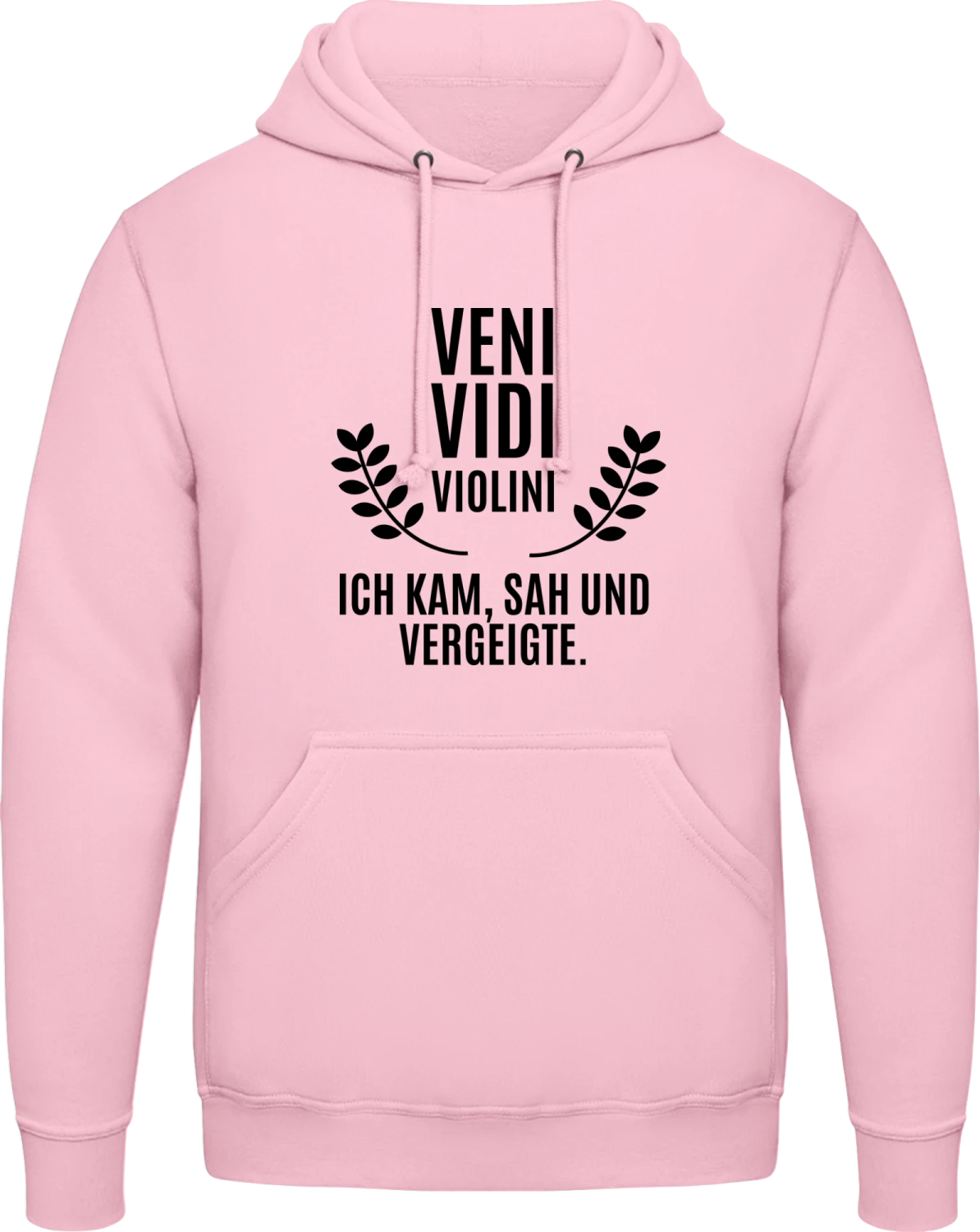 Ich kam, sah und vergeigte Schule - Baby pink AWDis man hoodie - Front