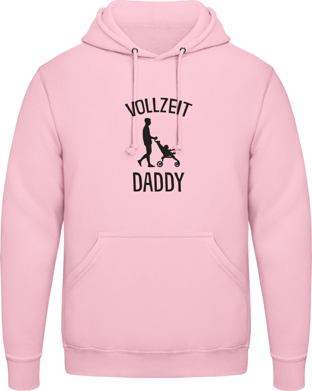 Vollzeit Daddy - Baby pink AWDis man hoodie - Front