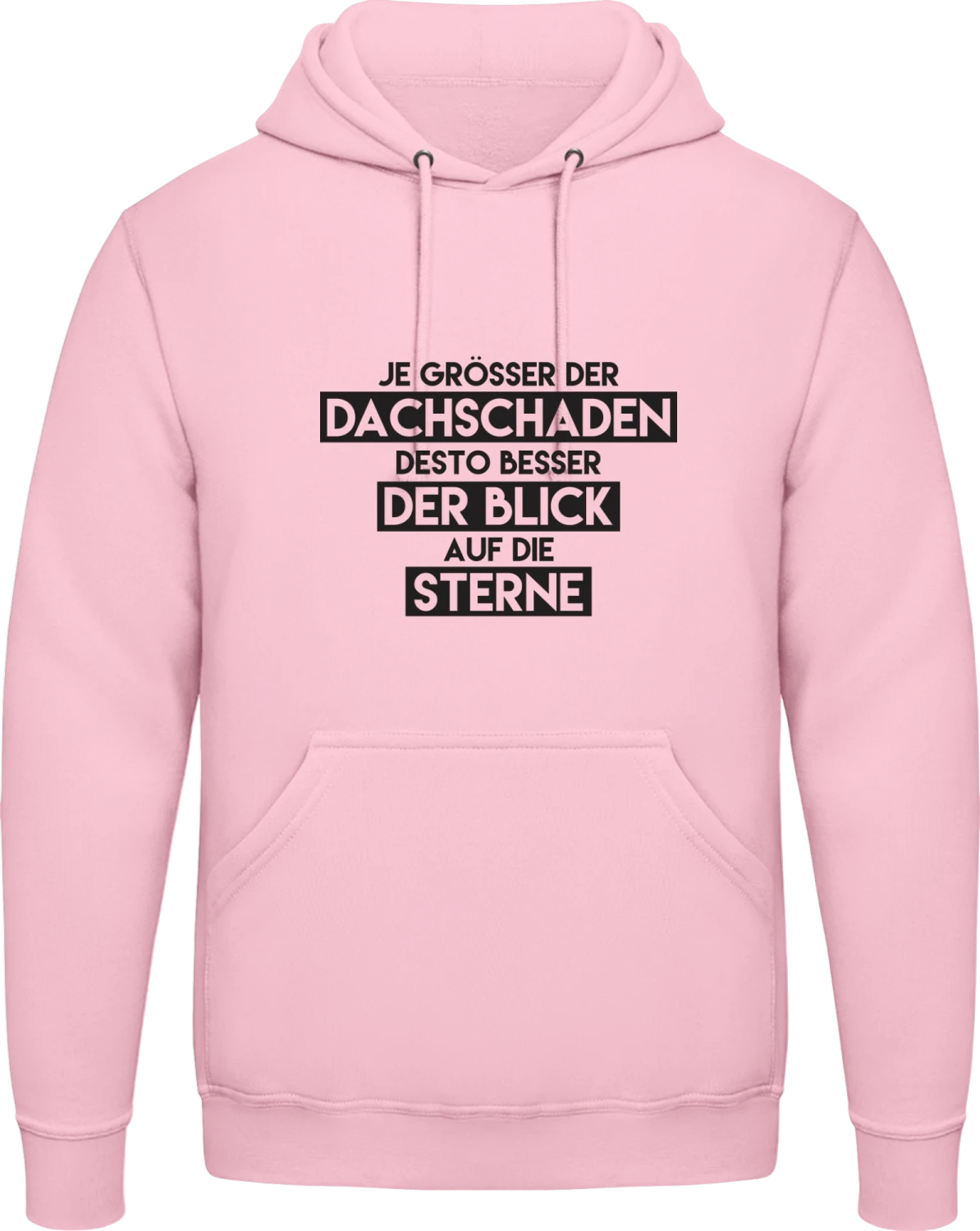 Dachschaden - Baby pink AWDis man hoodie - Front