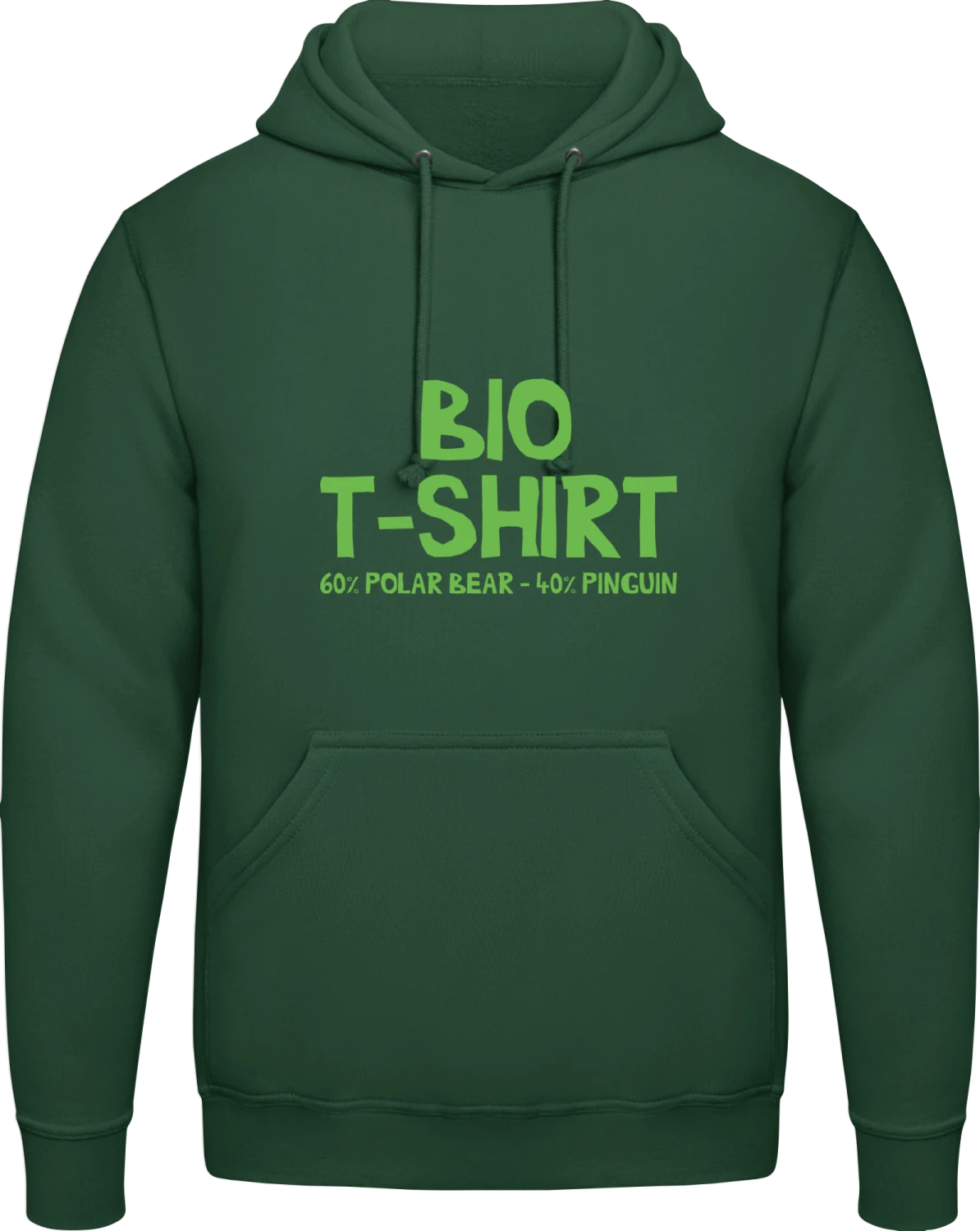 Bio T-Shirt - Bottle Green AWDis man hoodie - Front