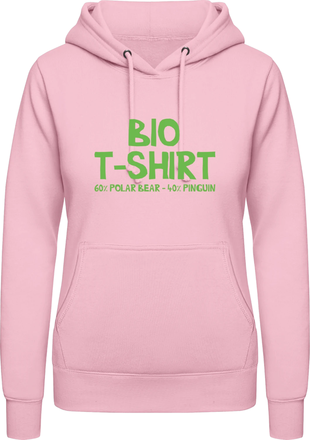 Bio T-Shirt - Baby pink AWDis ladies hoodie - Front