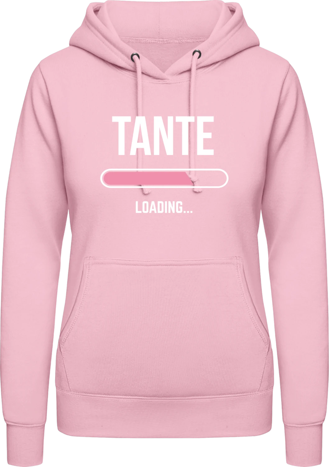 Loading Tante - Baby pink AWDis ladies hoodie - Front