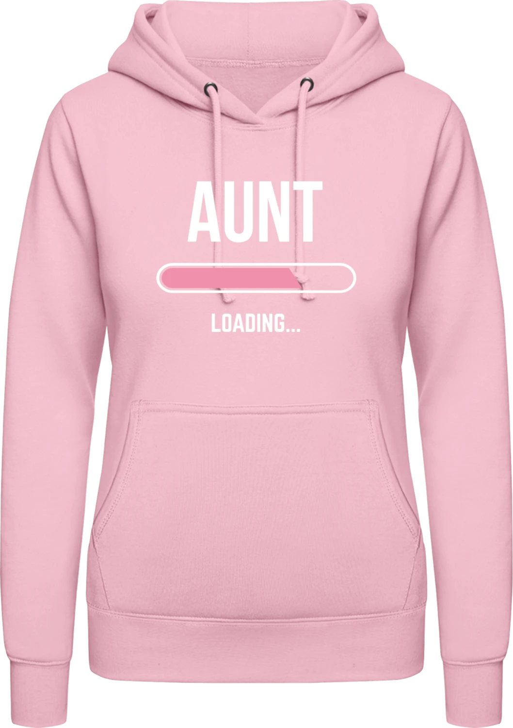 Loading Aunt - Baby pink AWDis ladies hoodie - Front