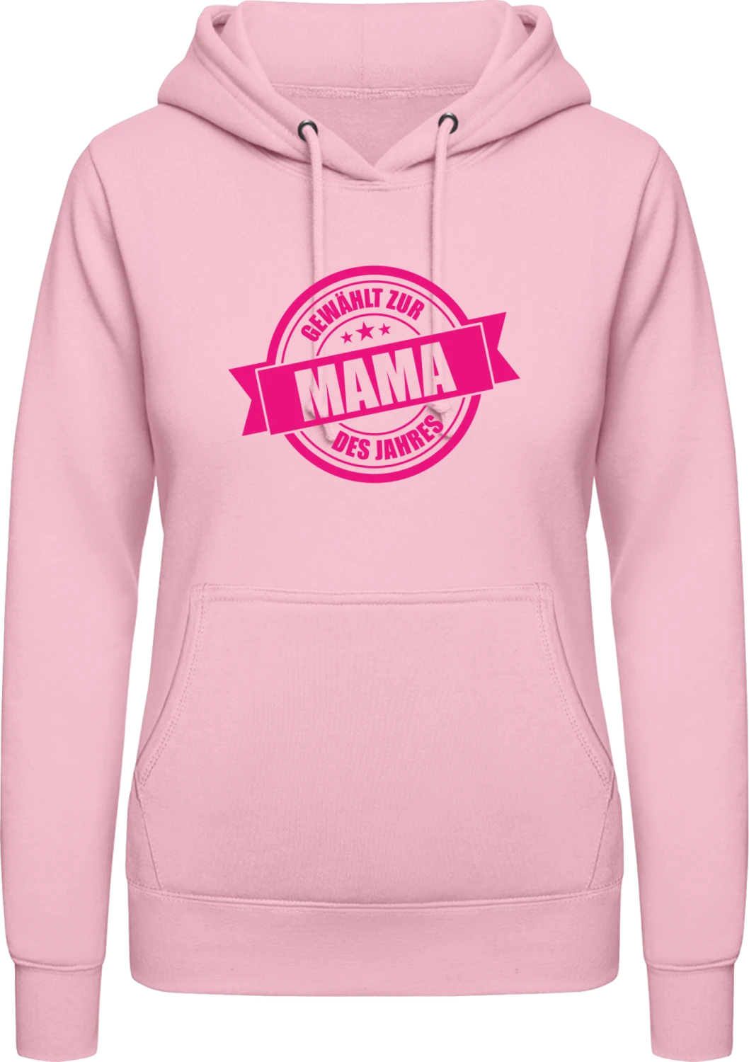 Gewählt zur mama des jahres - Baby pink AWDis ladies hoodie - Front