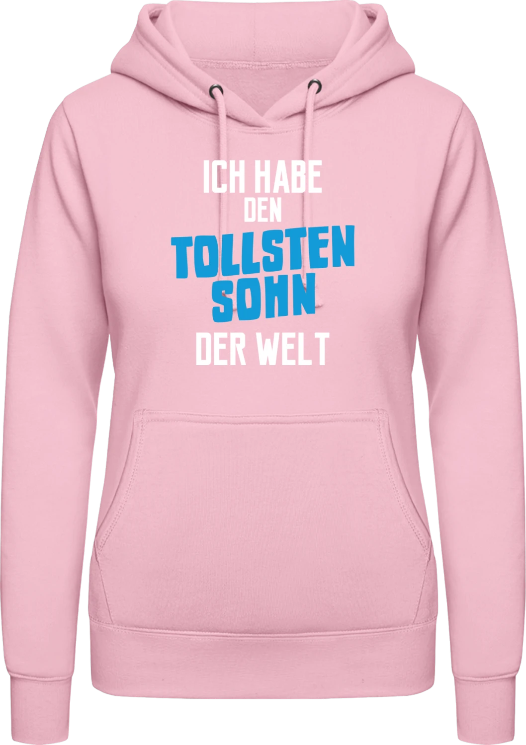 Ich habe den tollsten Sohn der Welt - Baby pink AWDis ladies hoodie - Front