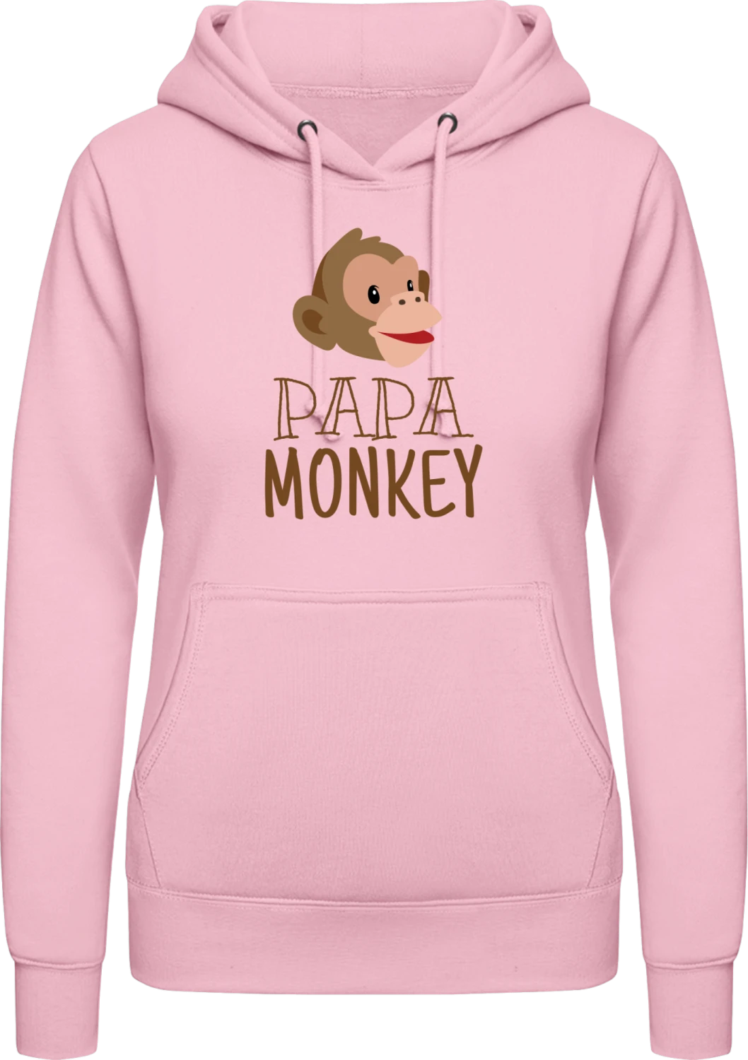 Kokain - Baby pink AWDis ladies hoodie - Front