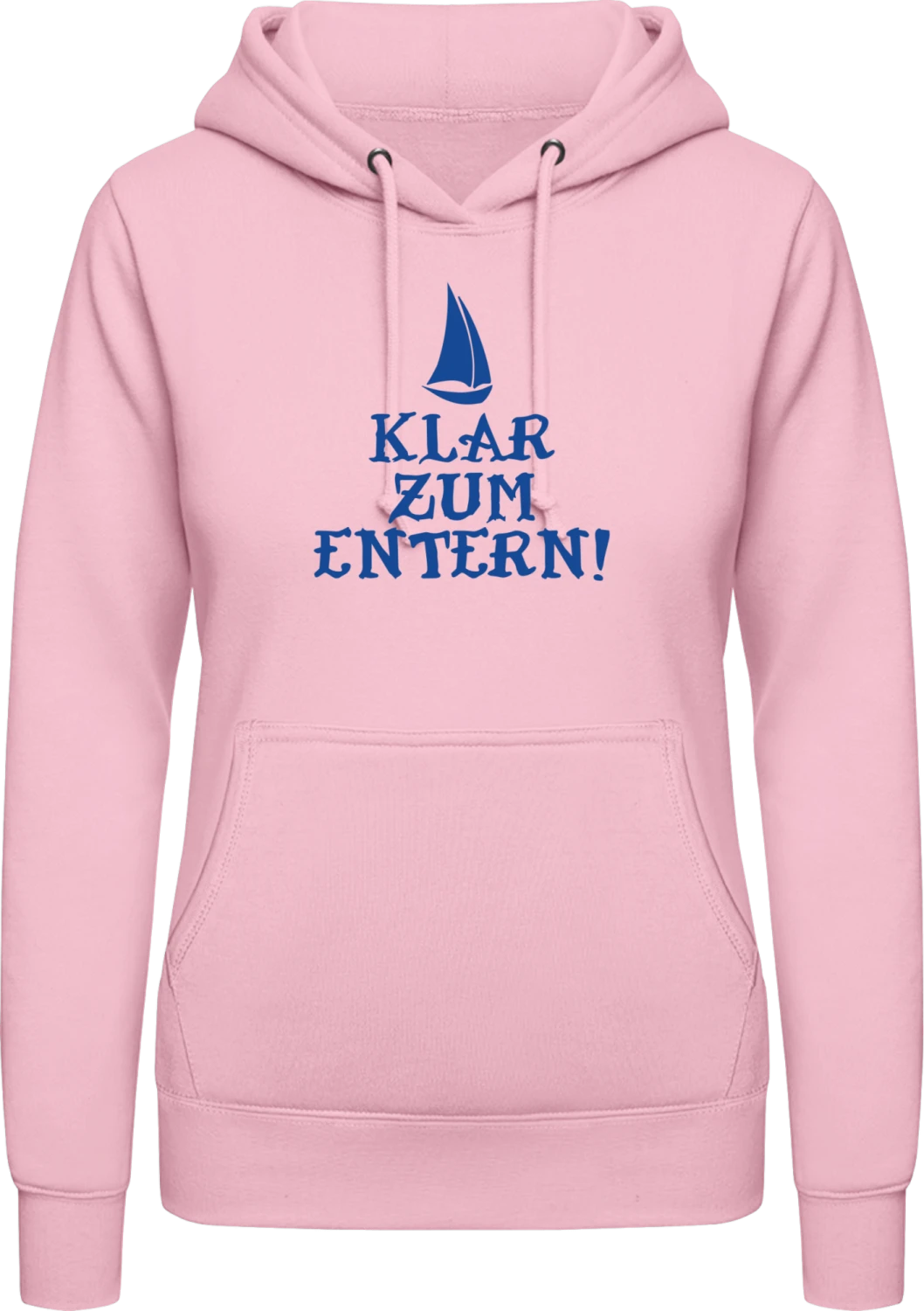 Klar zum Entern - Baby pink AWDis ladies hoodie - Front