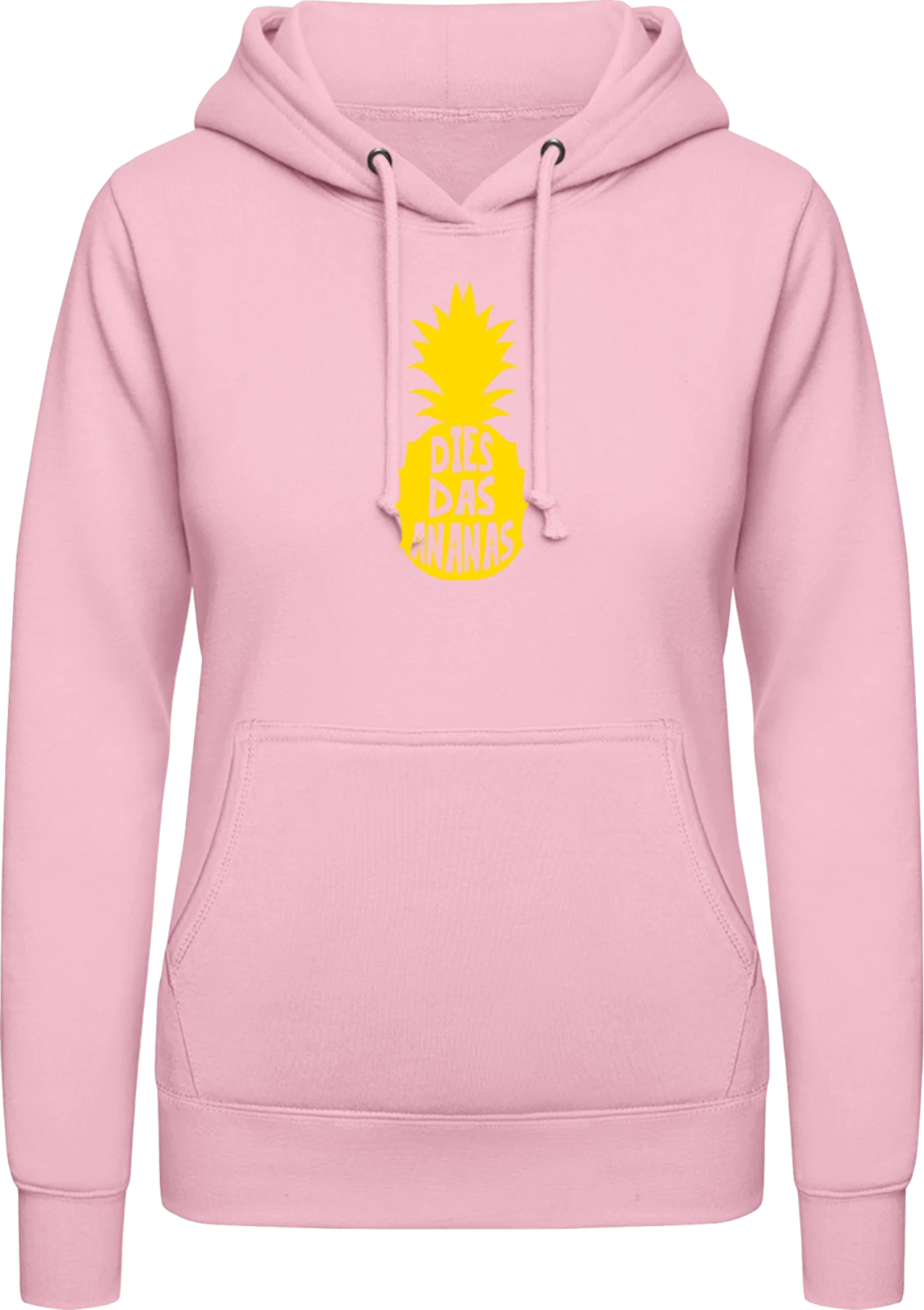 Dies Das Ananas - Baby pink AWDis ladies hoodie - Front