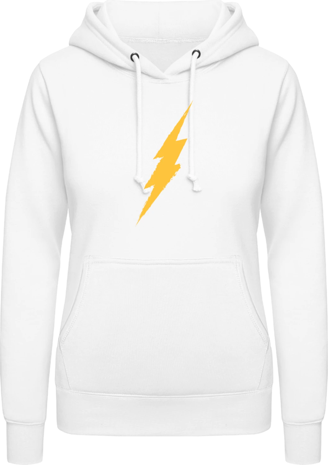 Flash Bazinga Energy - Arctic white AWDis ladies hoodie - Front