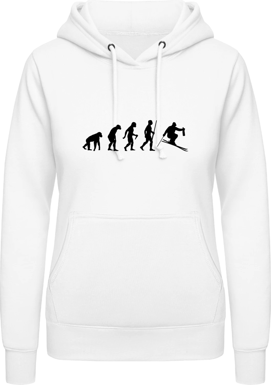 Après Ski Evolution - Arctic white AWDis ladies hoodie - Front