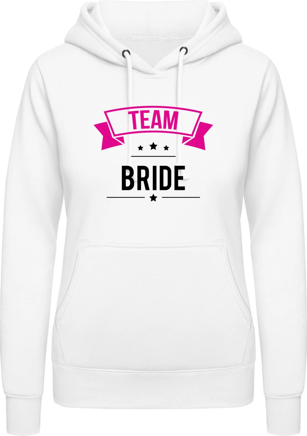 Team Bride Classic - Arctic white AWDis ladies hoodie - Front