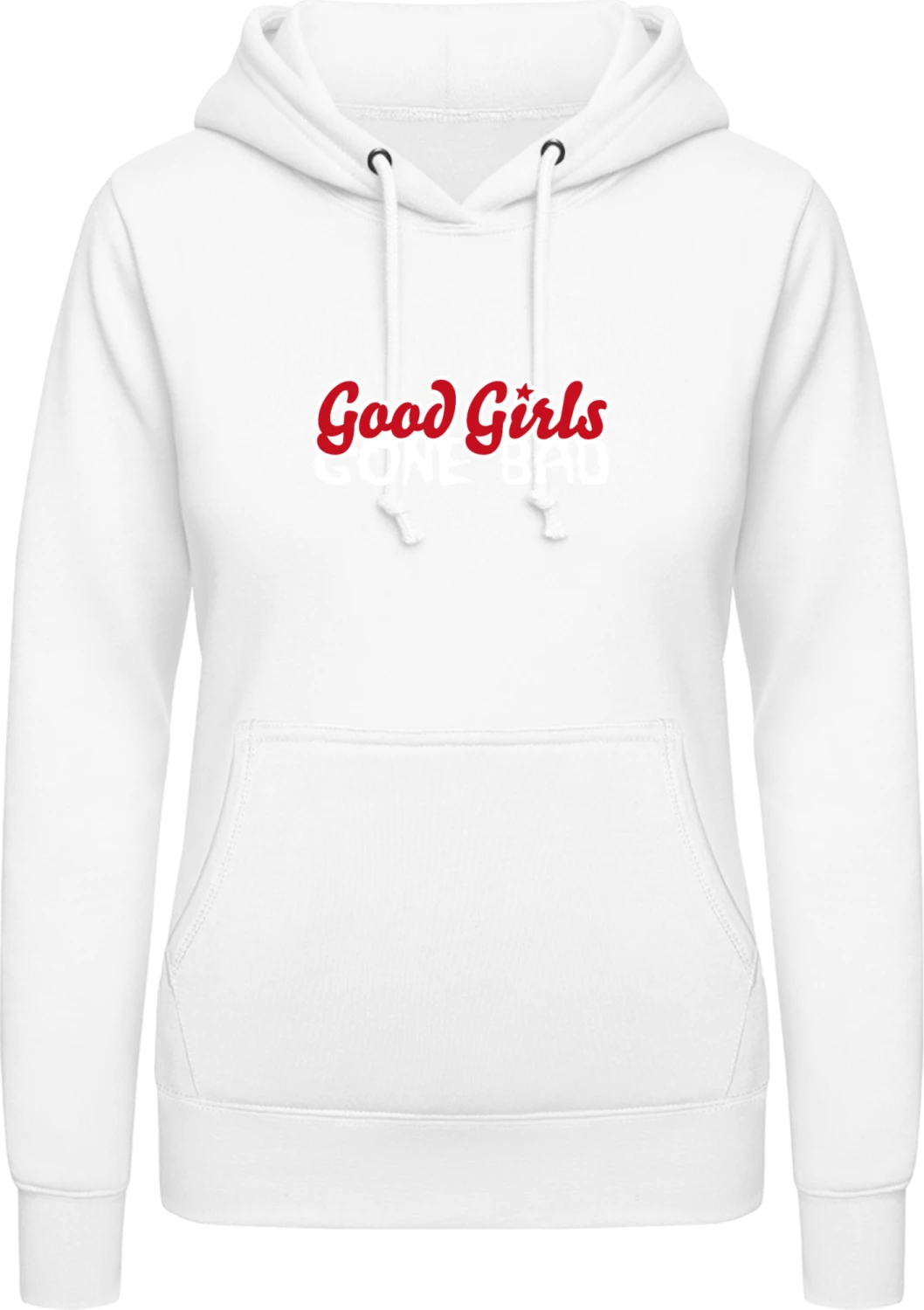 Good Girls Gone Bad - Arctic white AWDis ladies hoodie - Front