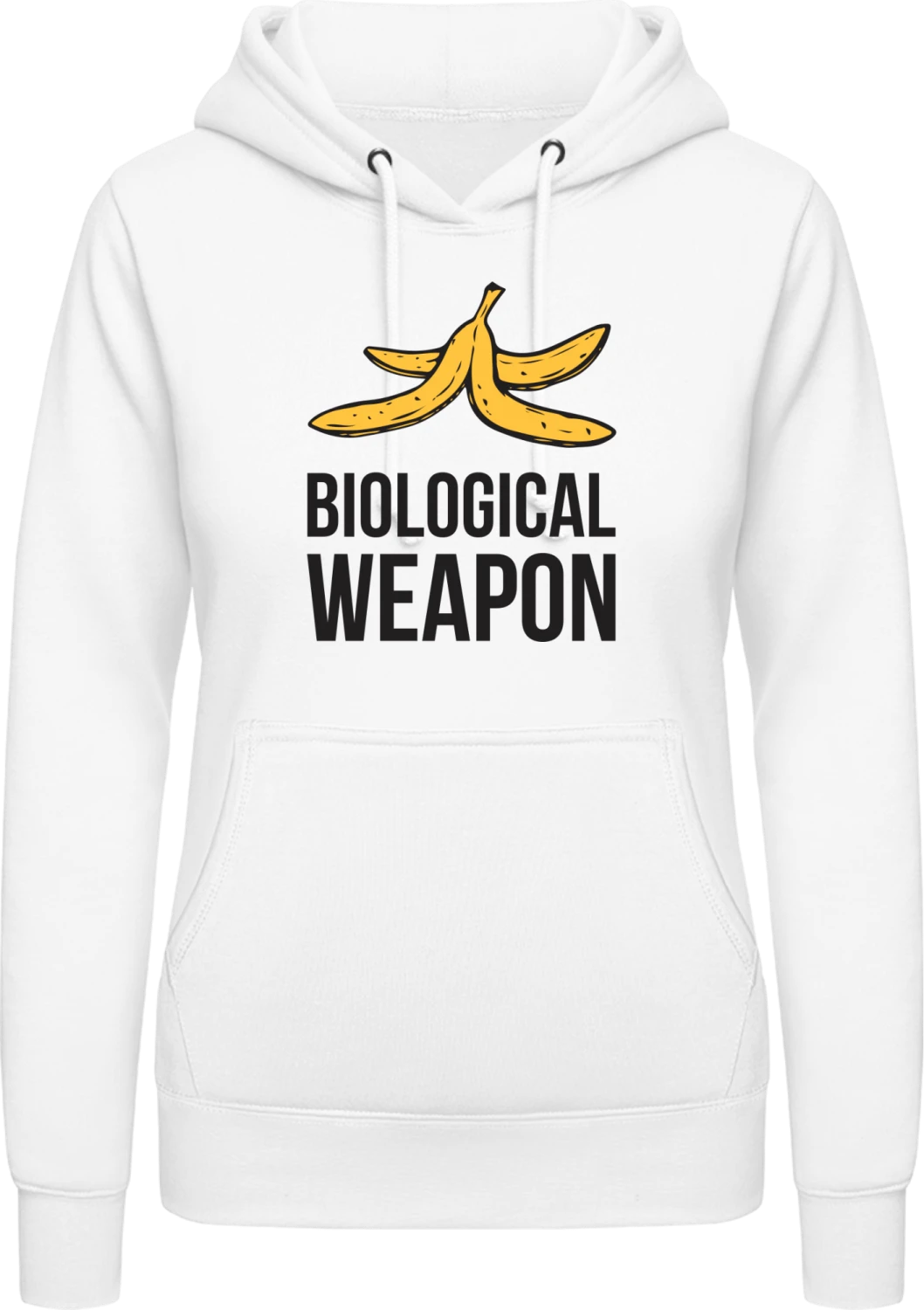 Biological Weapon - Arctic white AWDis ladies hoodie - Front