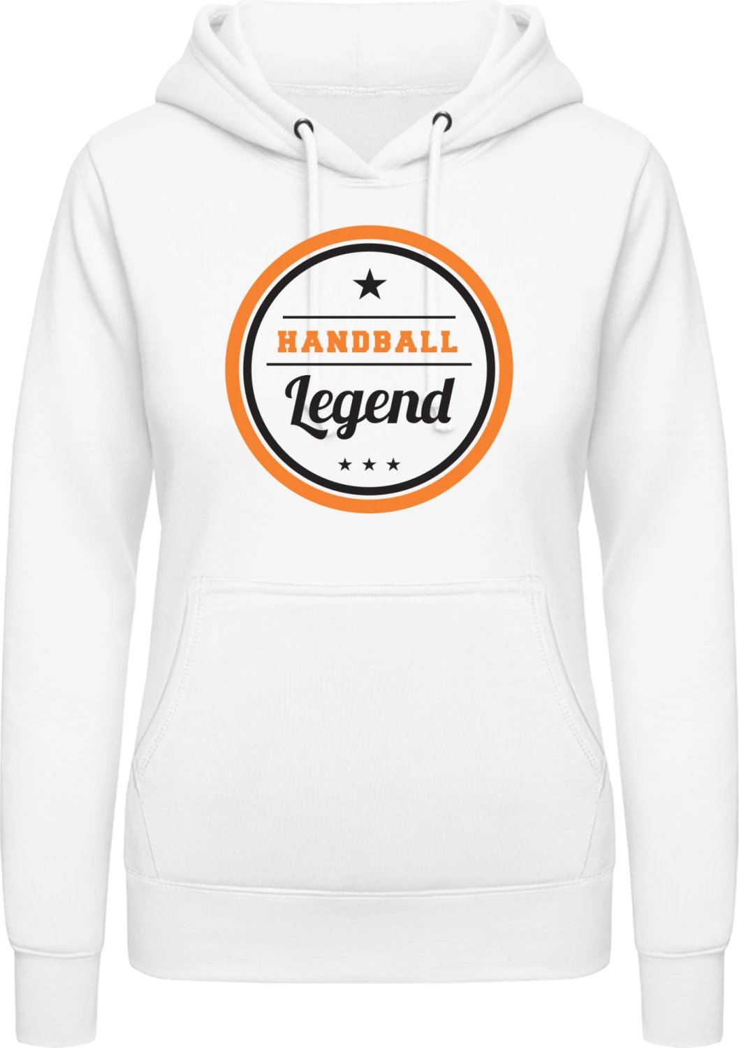 Handball Legend - Arctic white AWDis ladies hoodie - Front