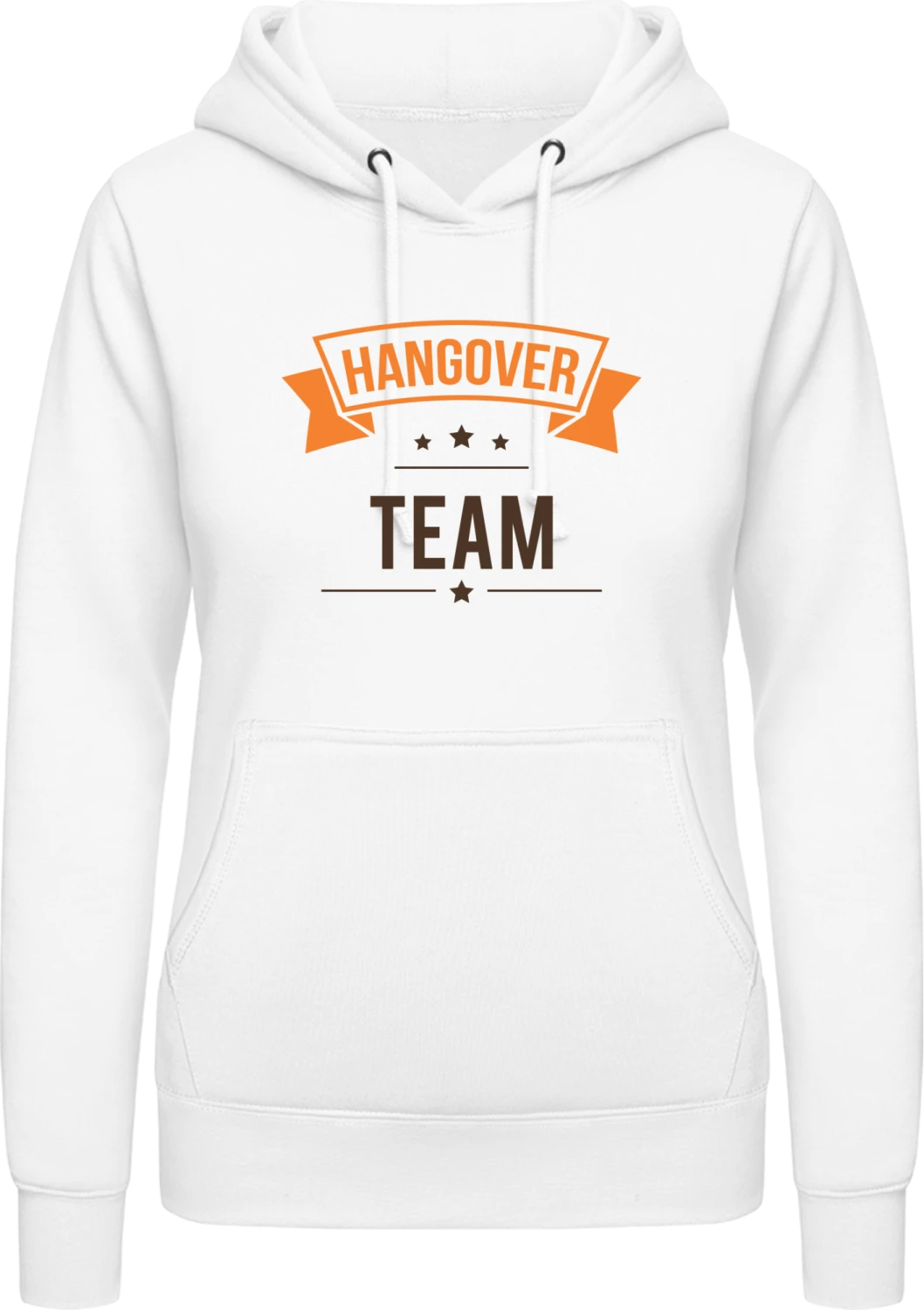 Hangover Team - Arctic white AWDis ladies hoodie - Front