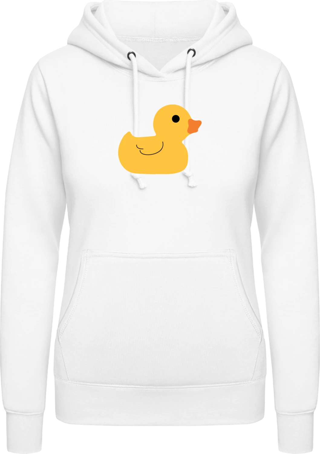 Duck - Arctic white AWDis ladies hoodie - Front