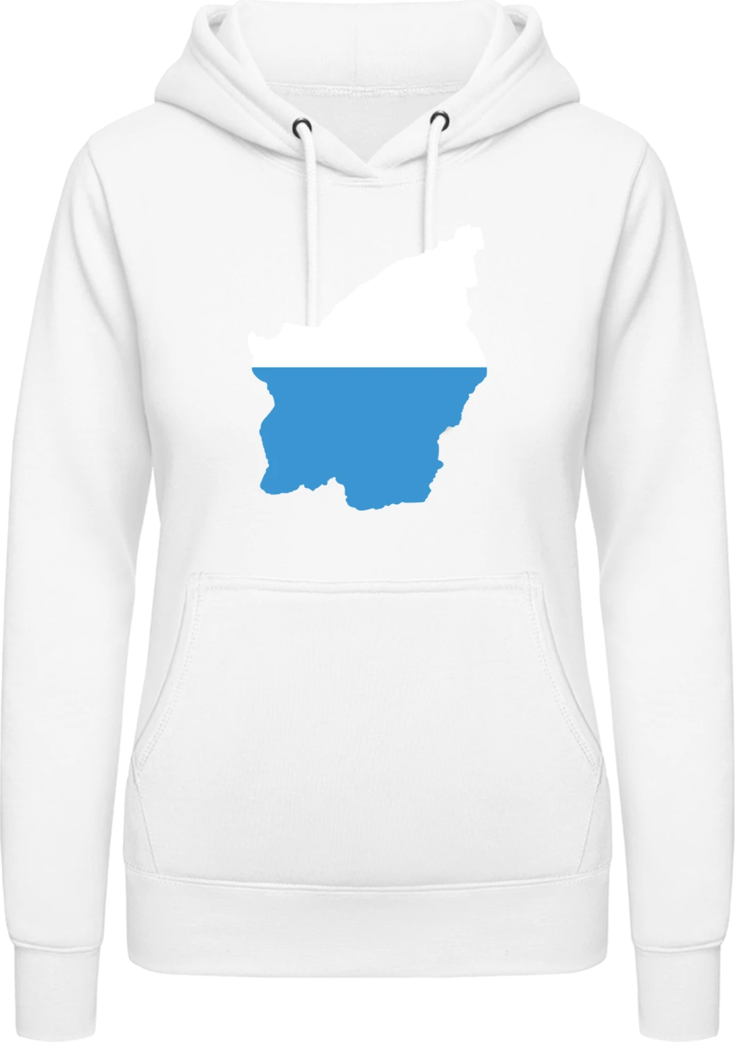 San Marino - Arctic white AWDis ladies hoodie - Front