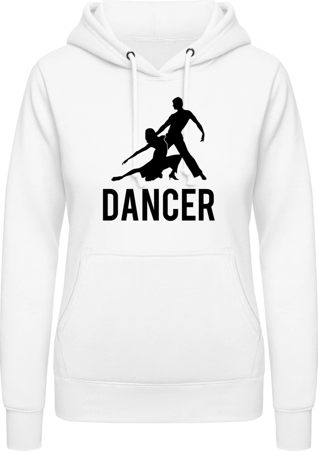 Salsa Tango Dancer - Arctic white AWDis ladies hoodie - Front