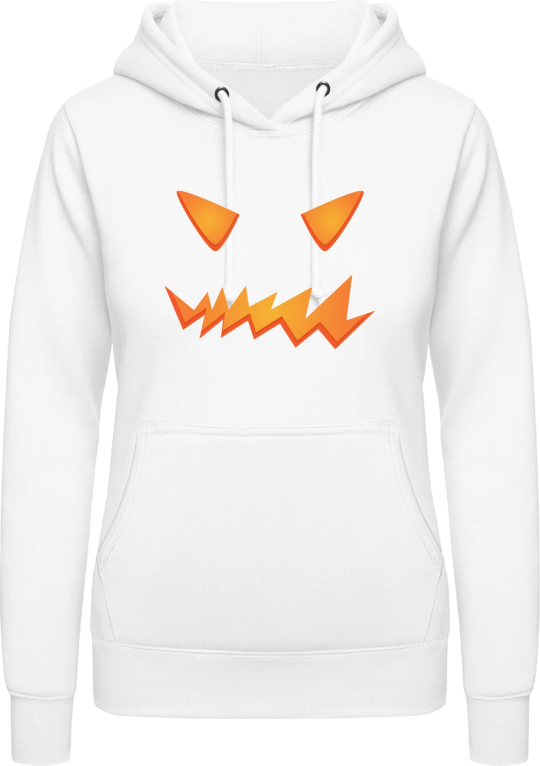 Scary Halloween - Arctic white AWDis ladies hoodie - Front