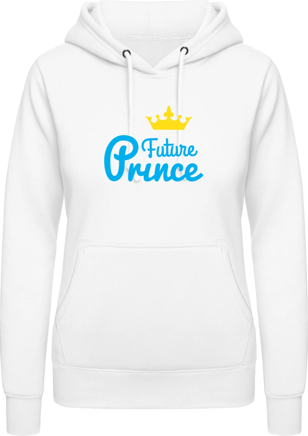 Future Prince - Arctic white AWDis ladies hoodie - Front