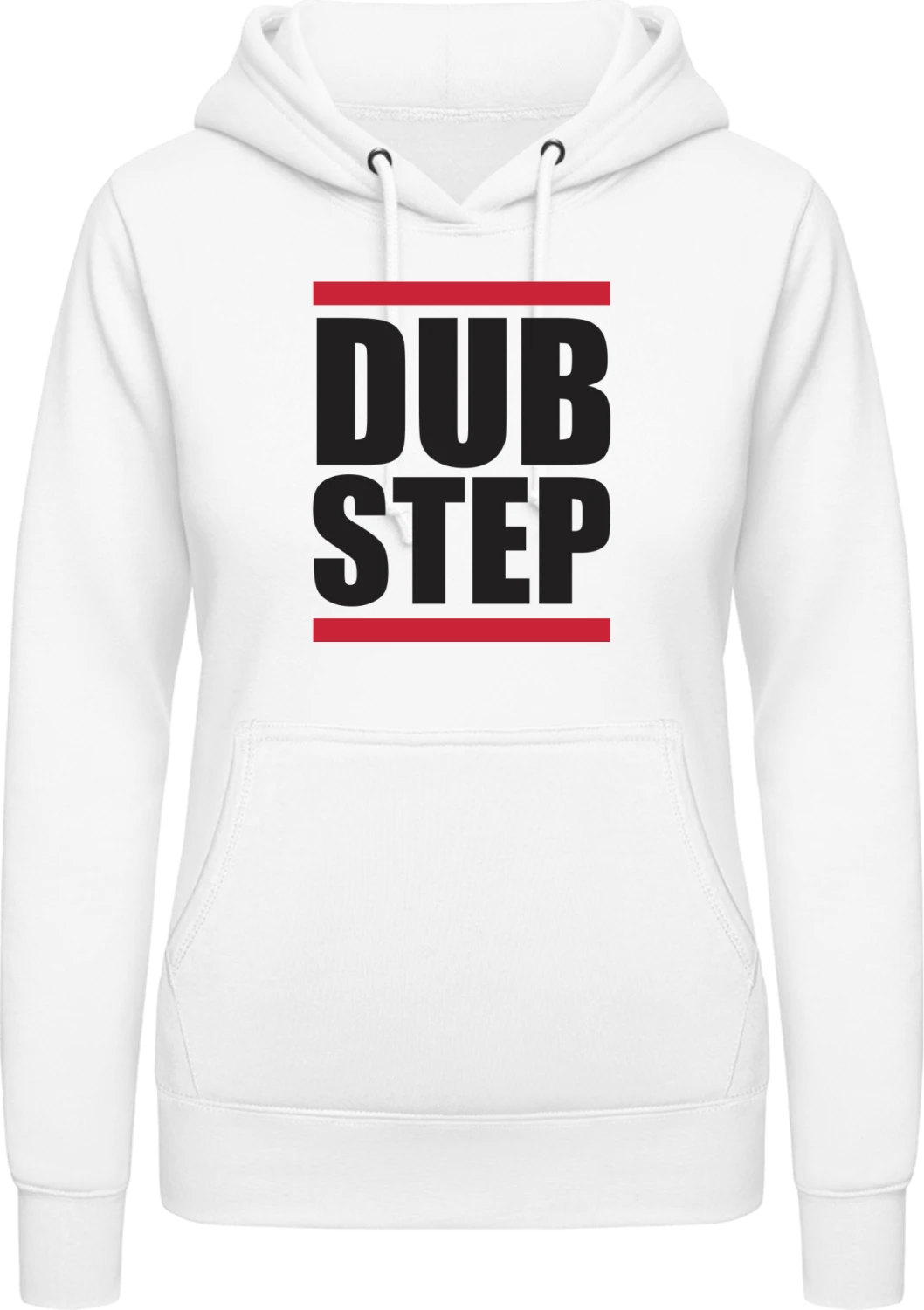 Dubstep - Arctic white AWDis ladies hoodie - Front